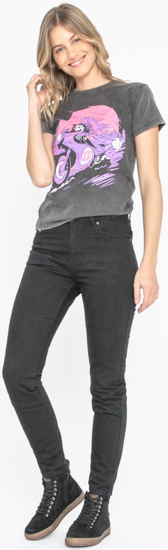 John Doe Jane High Mono XTM Dame Motorcykel Jeans Sort 30/34 Figur 12
