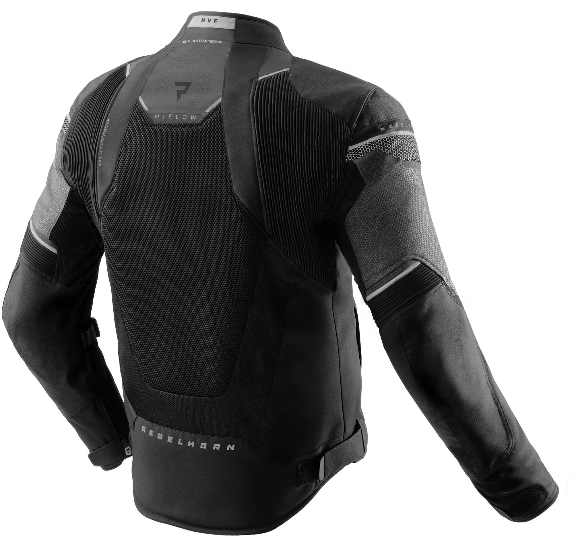 Side view of Rebelhorn Hiflow 5 waterproof Motorcycle Textile Jacket