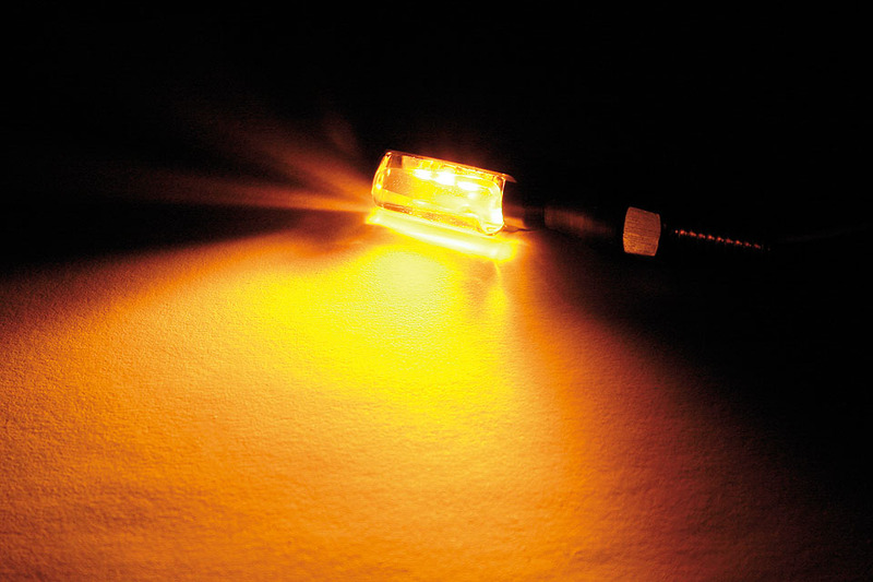 HIGHSIDER Smart Spark LED-indikator Kropp Svart / Lens Clear (Par), Fram och Bak Figur 8