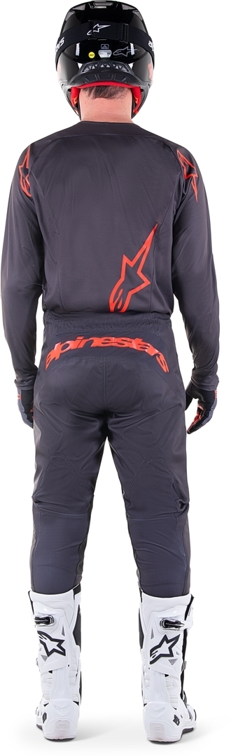 Alpinestars Fluid Lurv Motocross Jersey grau/rot M Abbildung 4