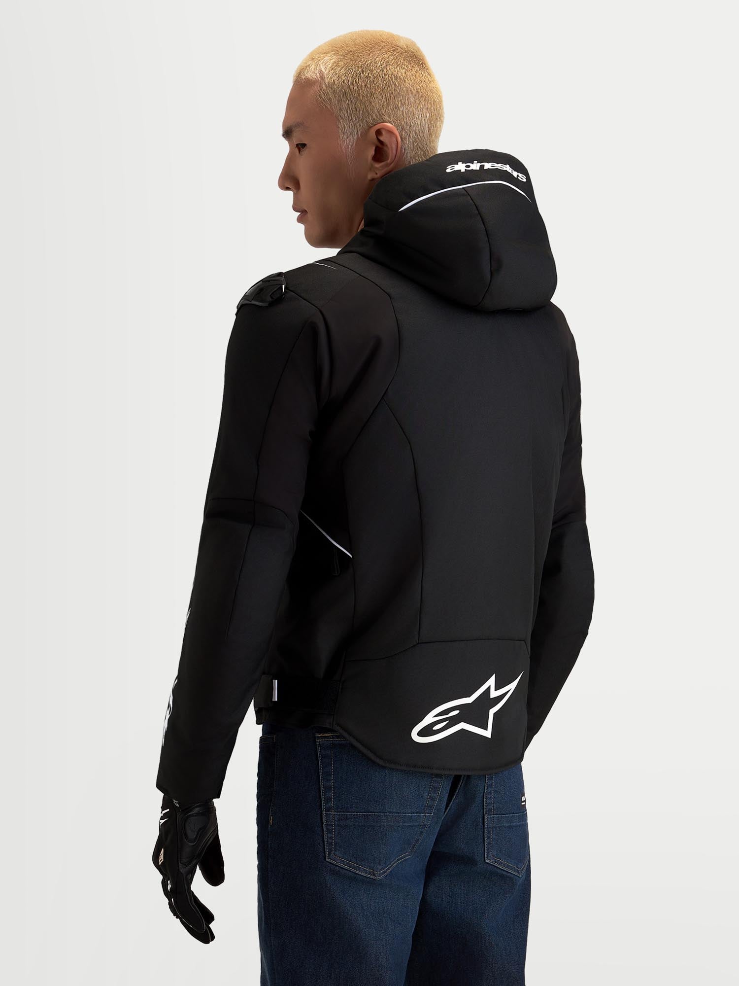 Alpinestars Zaca V2 Veste textile moto imperméable Noir/Blanc 3XL Figure 6