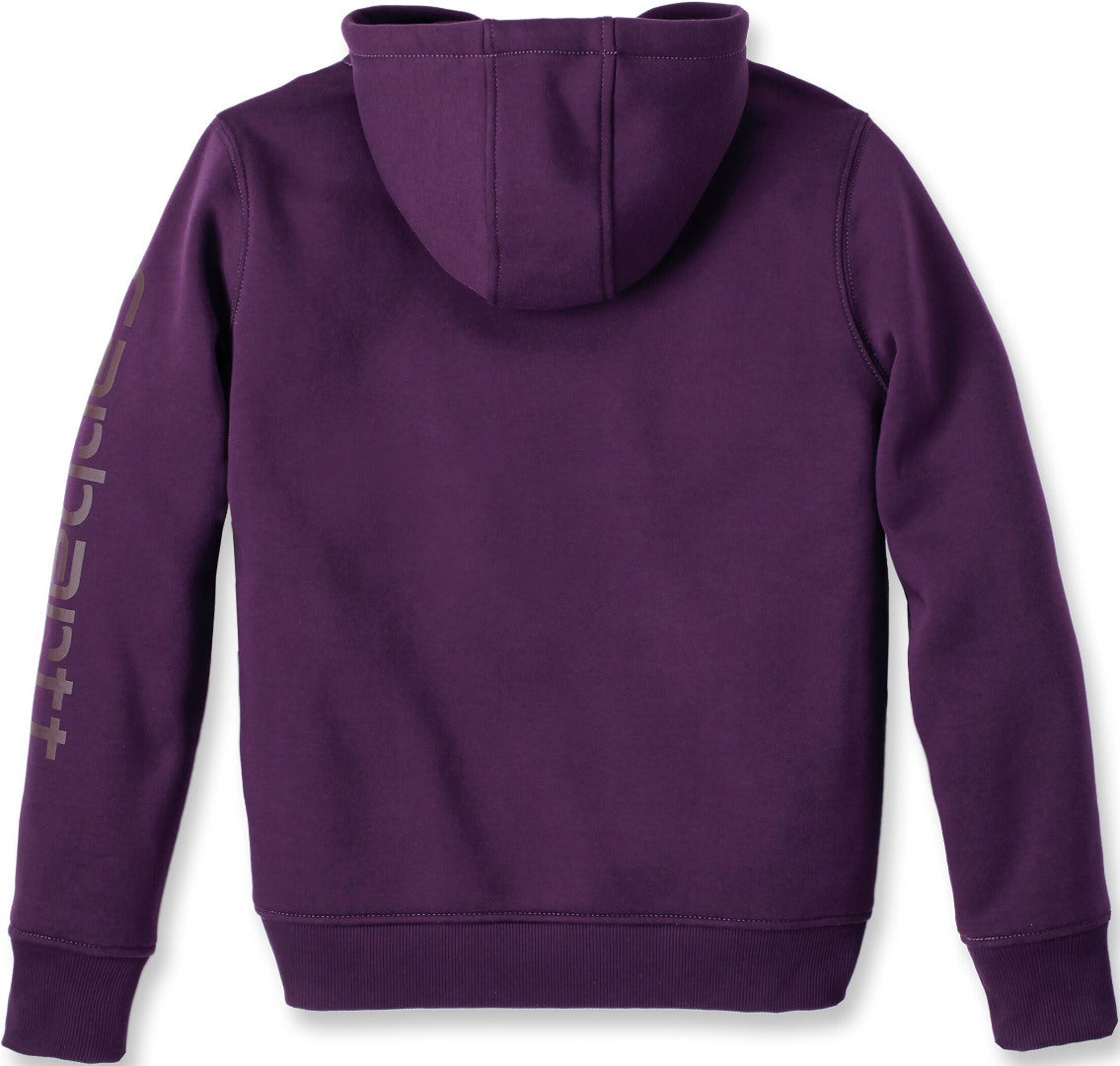 Carhartt Clarksburg Logo レディースパーカー ダークバイオレット M 図2