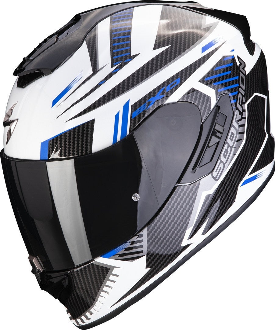 Scorpion EXO-1400 Evo Air Shell Casco bianco/blu M (57/58) Figura 1