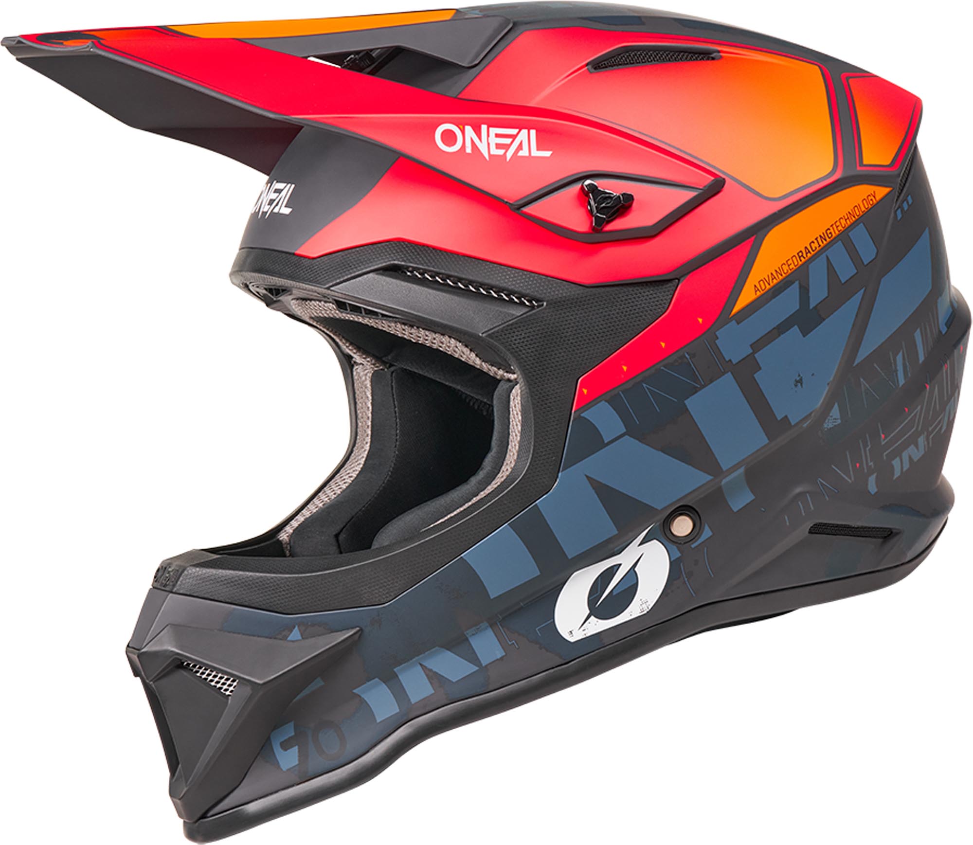 Oneal 1SRS Voltixx Motocross Helm schwarz/orange L (59/60) Abbildung 2