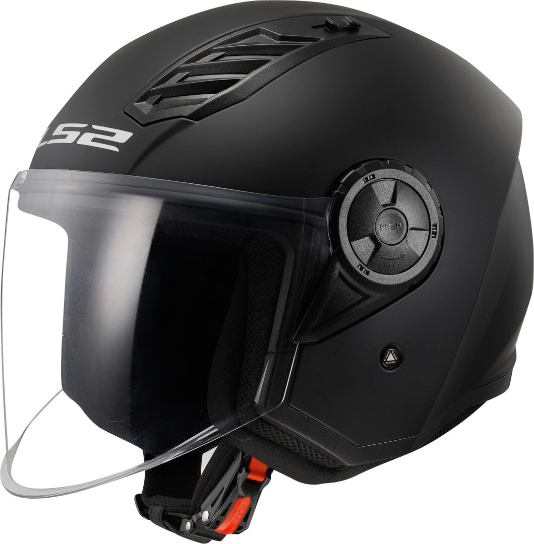 LS2 OF616 Airflow II Solid Jet hjelm Black Matt XXL (63/64) Figur 1