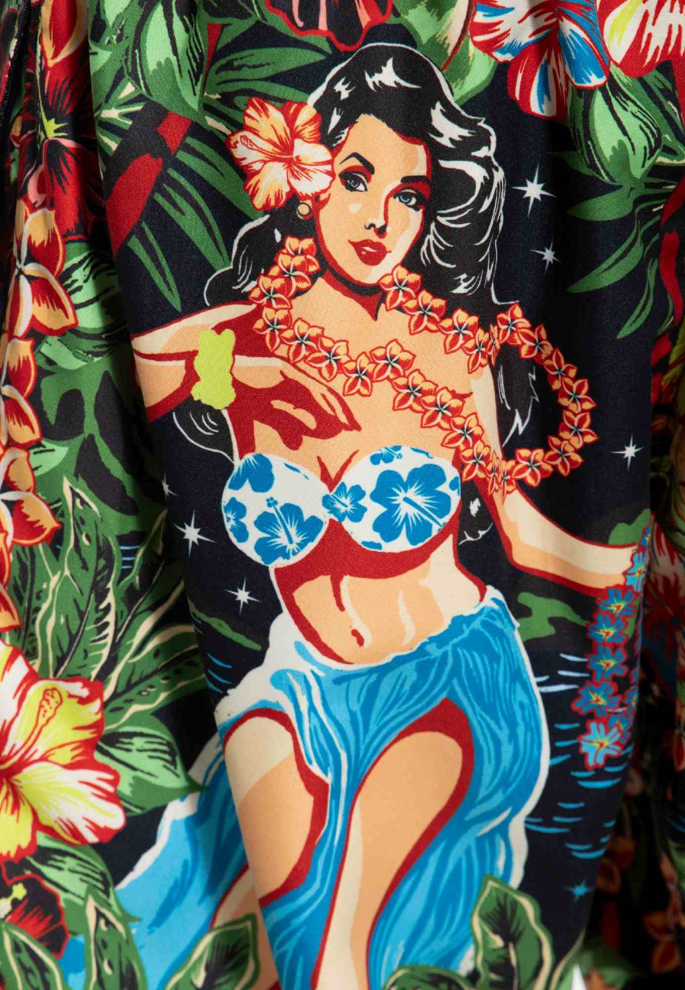 King Kerosin Hula Girl Short de bain noir/multicolore 3XL Figure 4