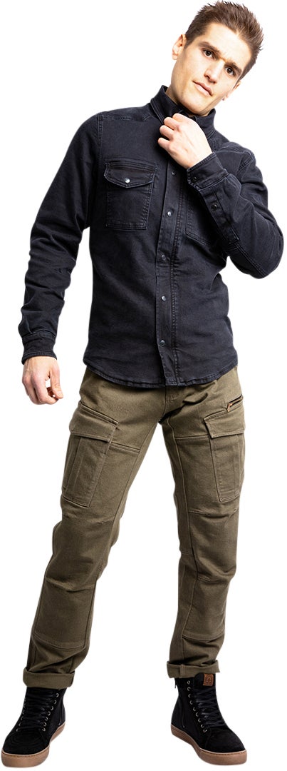 John Doe Motoshirt XTM Denim Camicia da moto nero 5XL Figura 17