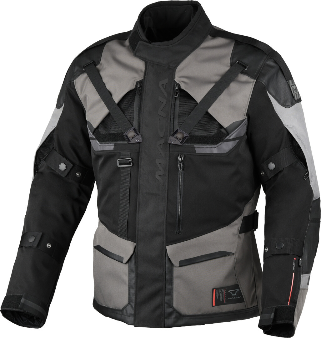 Macna Touros vattentät motorcykel textil jacka Svart/grå XL Figur 2
