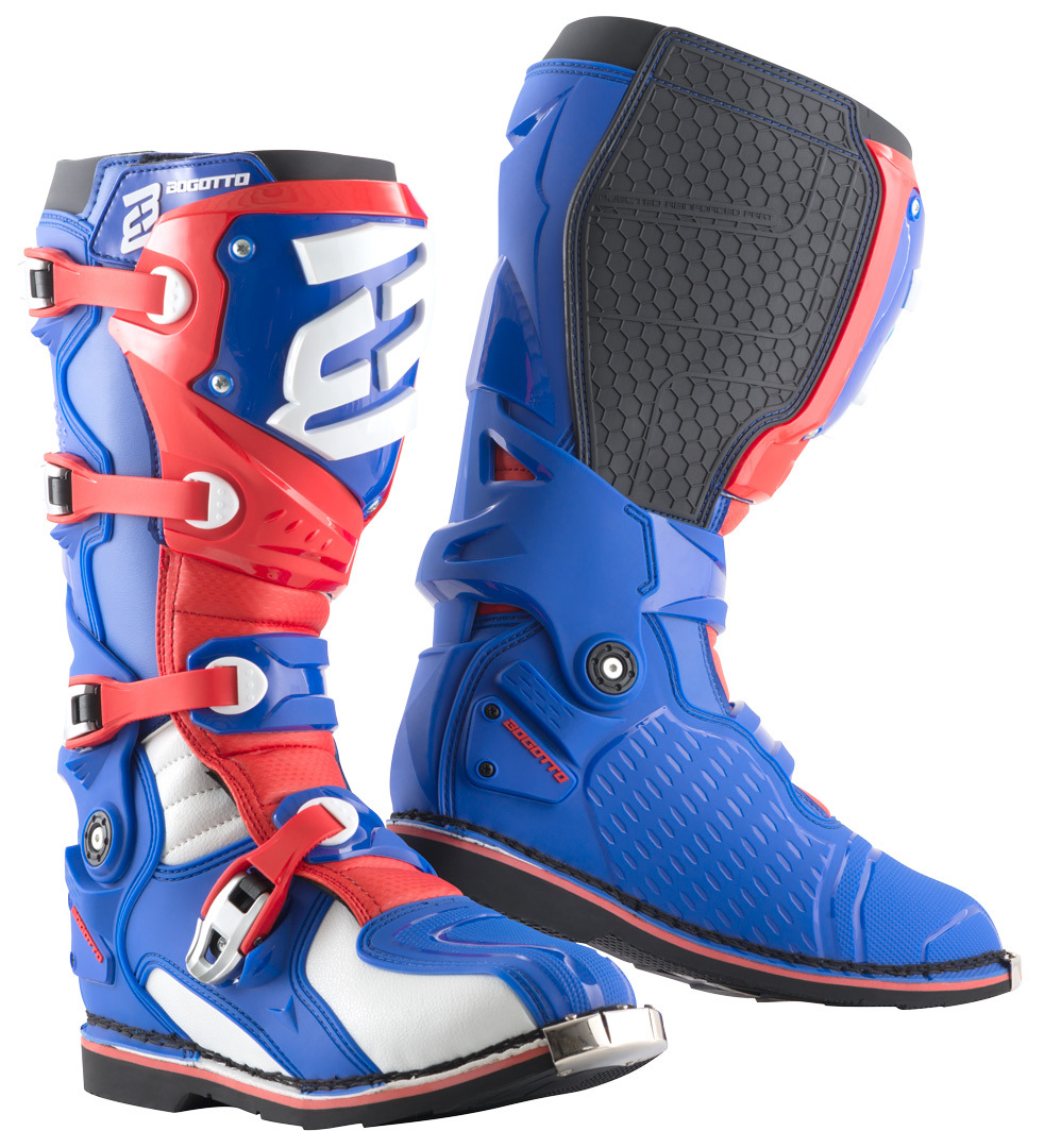 Bogotto MX-7 S Motocross Boots blue/white/red 40 Figure 1