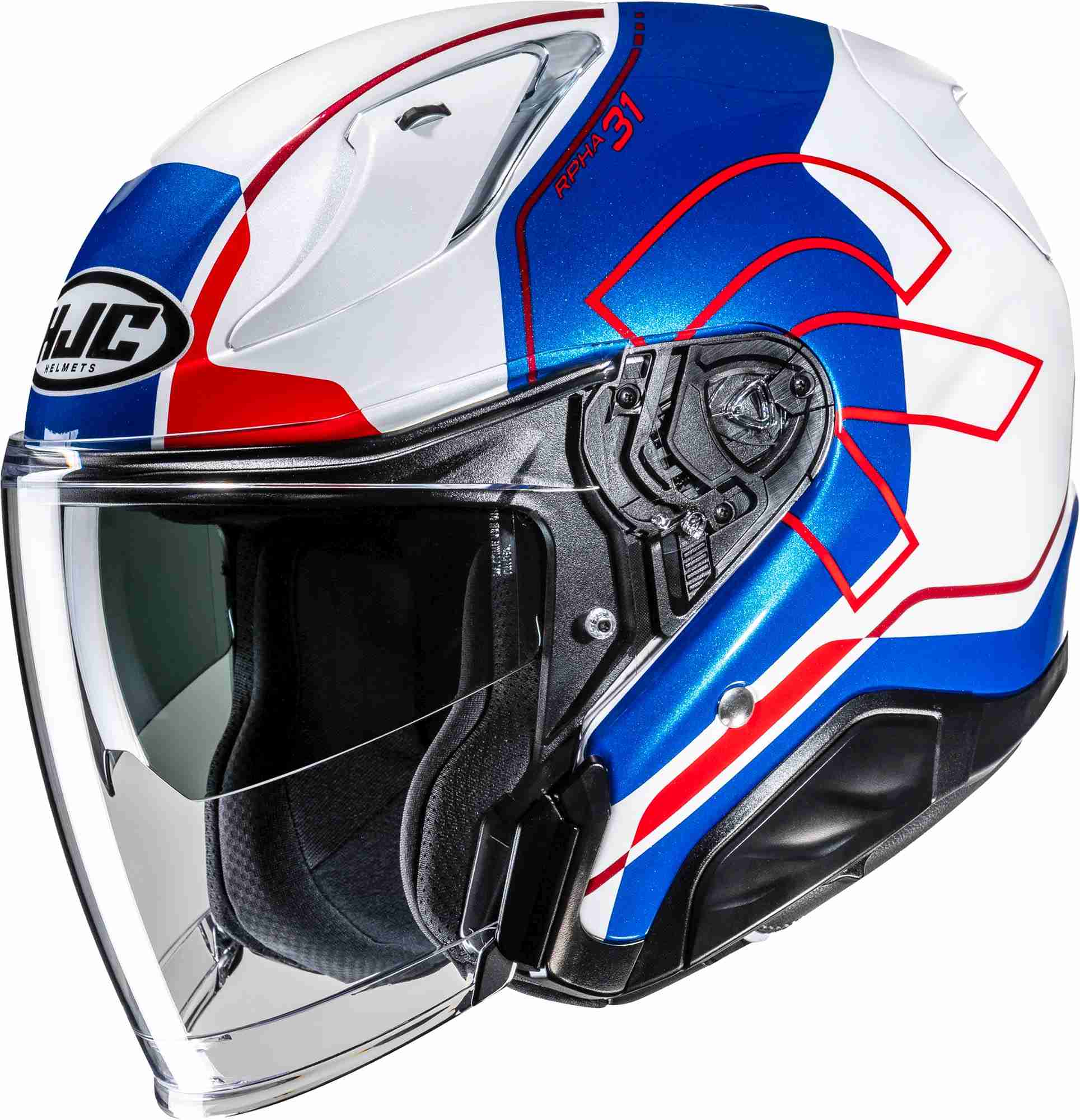 HJC RPHA 31 Dereen Casco Jet bianco/blu/rosso XXL (62/63) Figura 1
