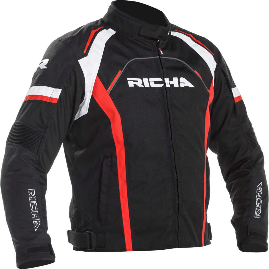 Richa Falcon 2 waterproof Motorcycle Textile Jacket black/red/white 4XL Figure 1