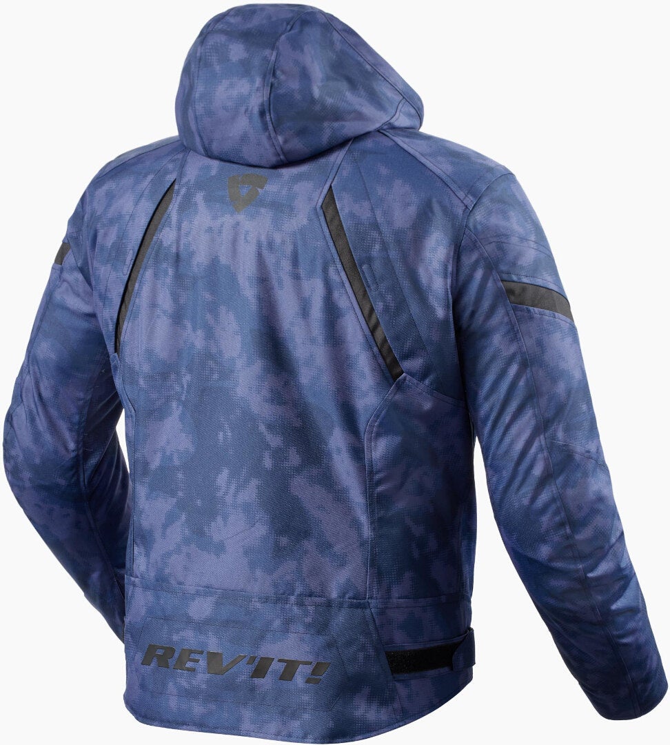 Revit Flare 3 H2O waterproof Motorcycle Textile Jacket blue/camouflage XL Figure 2