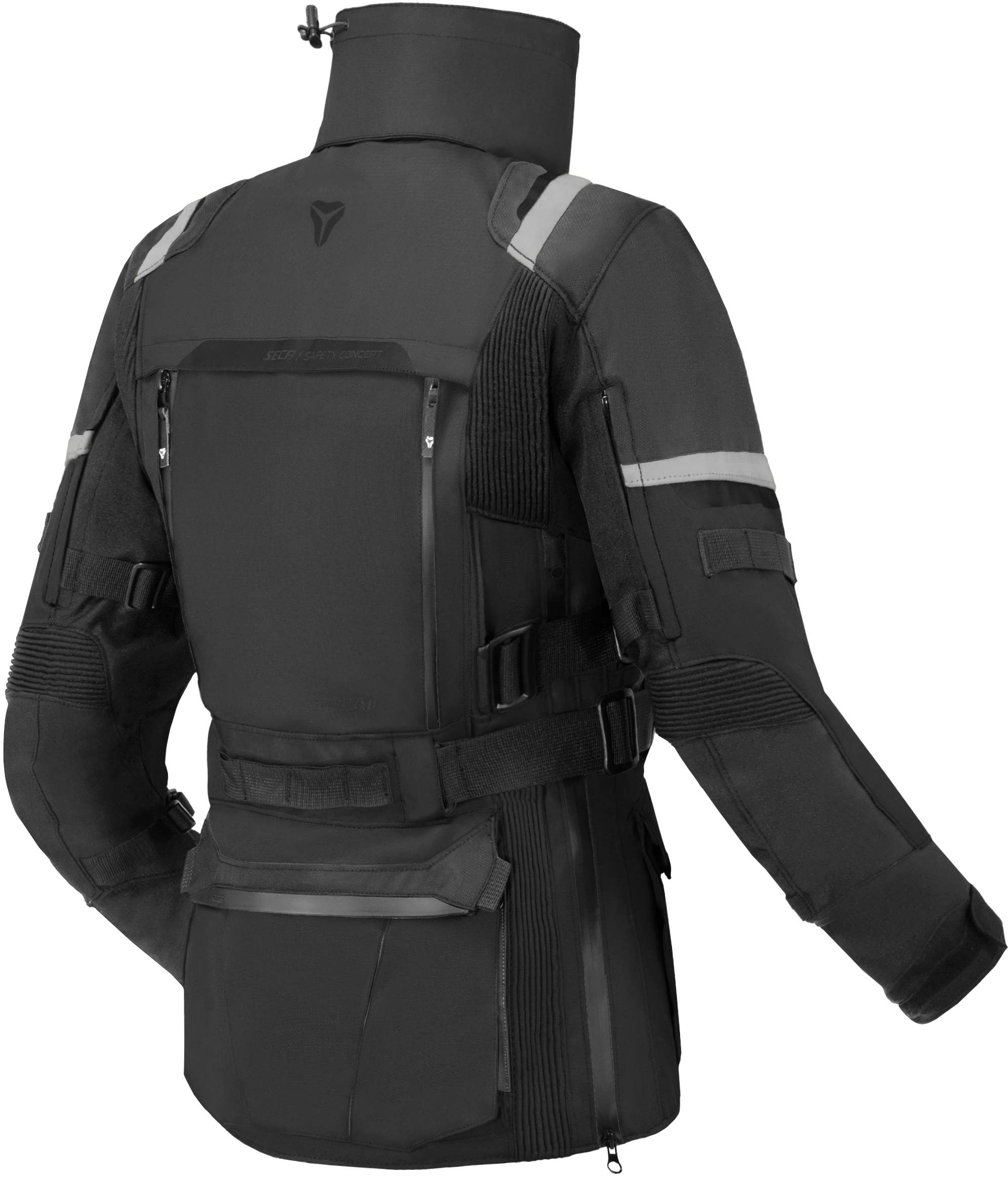 Seca Arrakis III impermeabile Giacca tessile moto da donna nero XL Figura 3