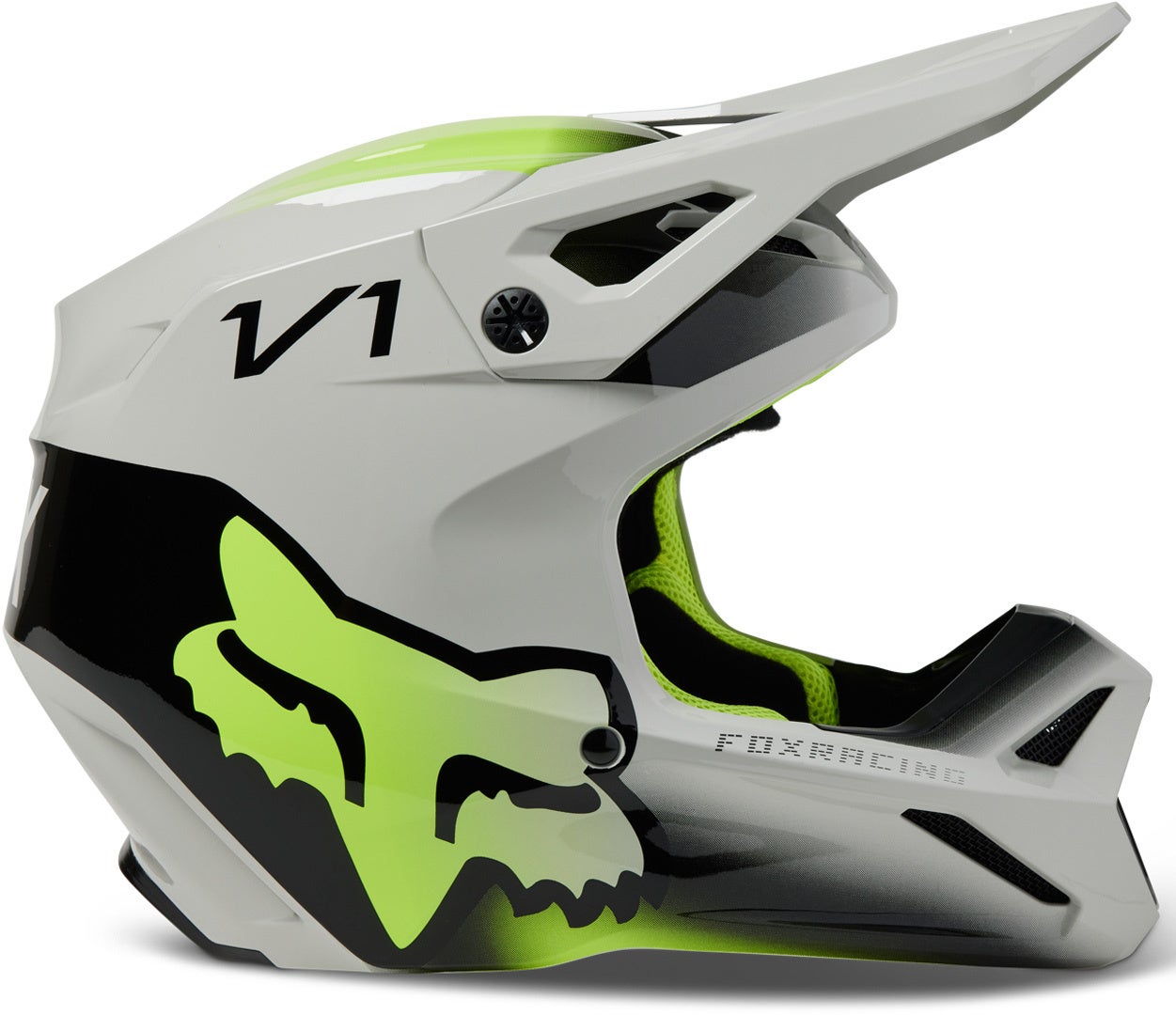 FOX V1 Toxsyk Capacete de Motocross Juvenil cinza Y/S (47/48) Figura 6