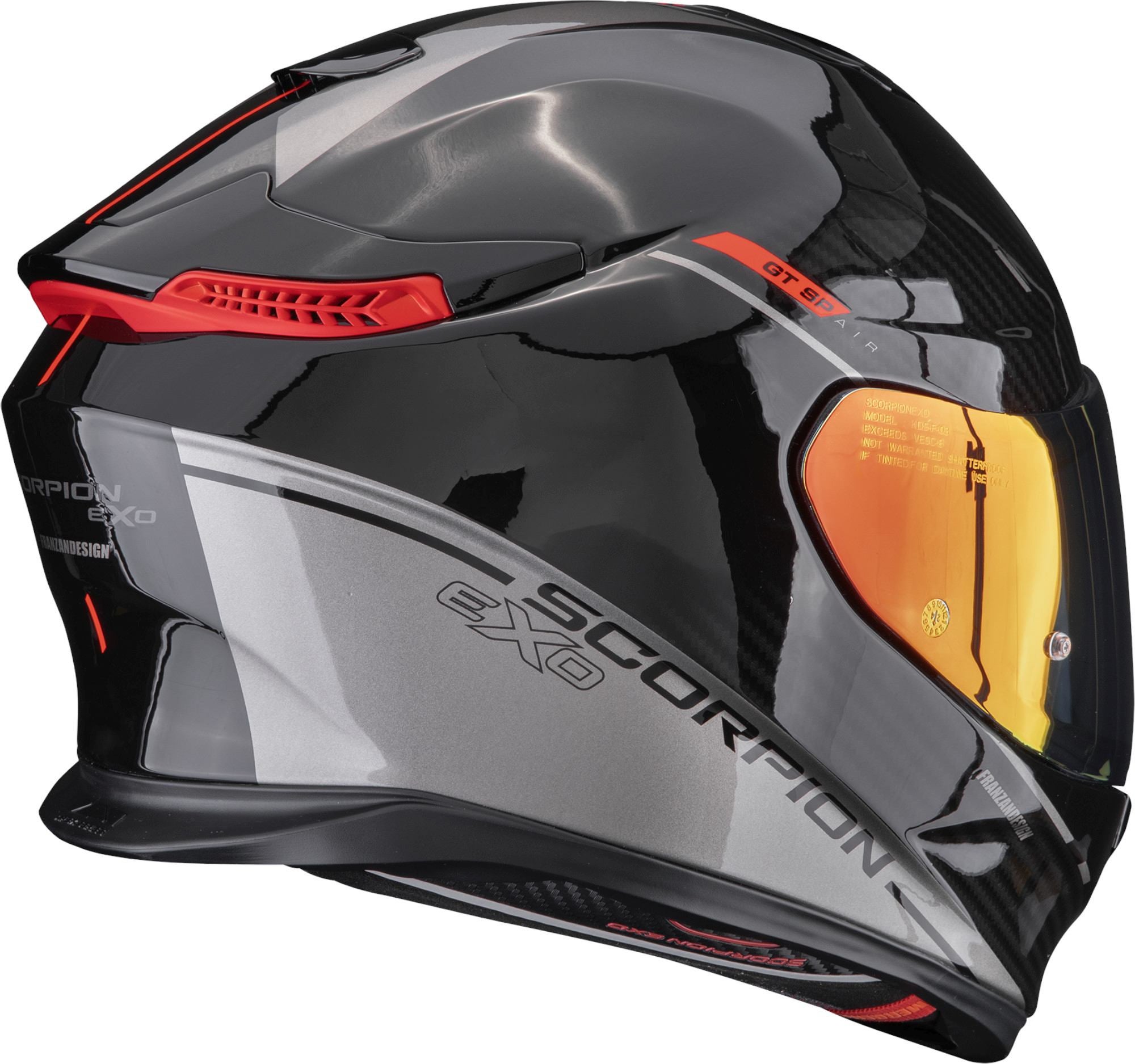 Scorpion EXO-GT SP Air Asphalt Casco integrale nero/rosso XXL (63/64) Figura 3
