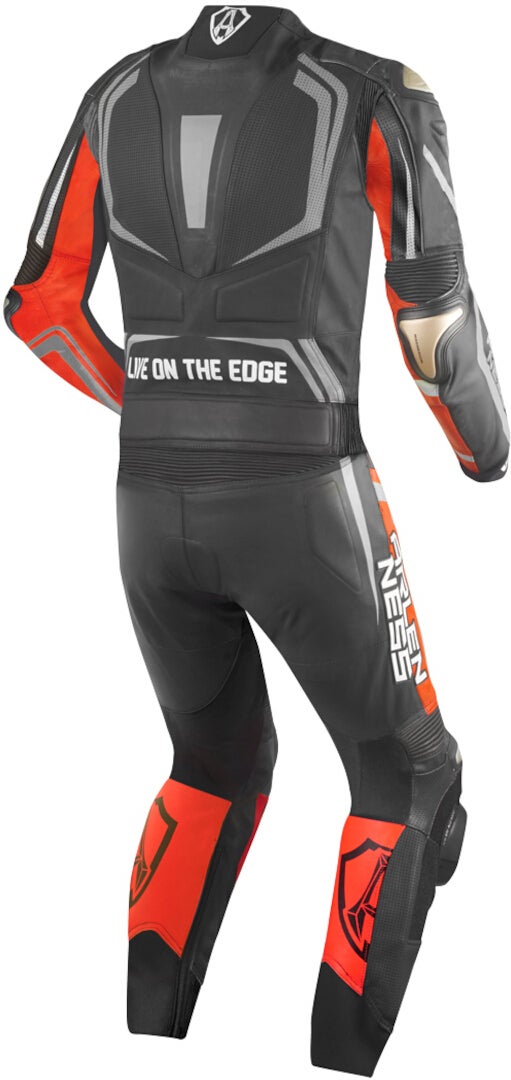 Arlen Ness Race-X Two Piece Motorcycle Leather Suit black/grey/red 54 Figure 2