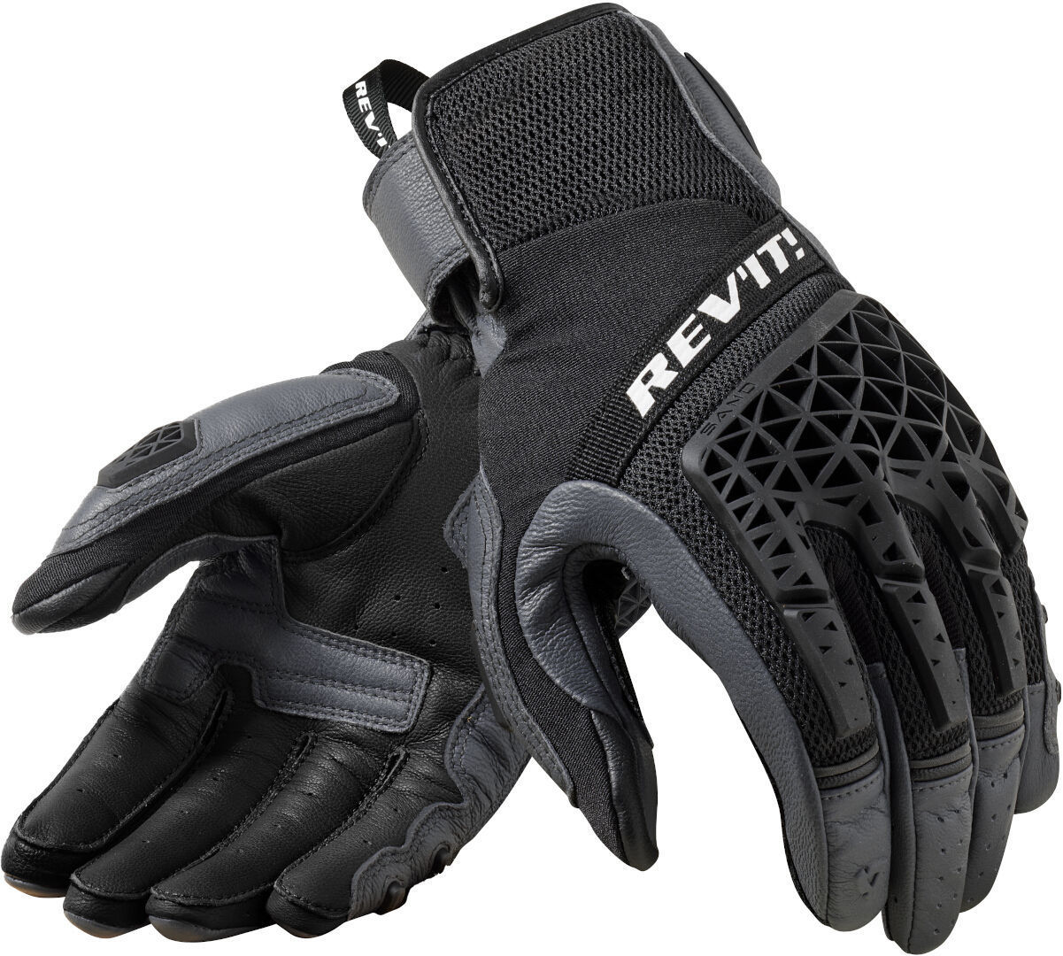 Revit Sand 4 Motorradhandschuhe dunkelgrau/schwarz XL Abbildung 1