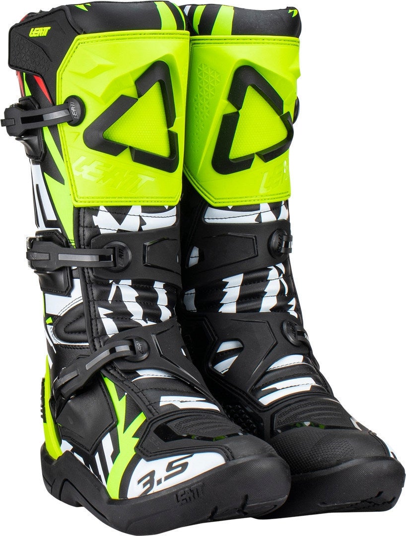 Leatt 3.5 2023 Bottes de motocross Noir/Blanc/Jaune 44,5 Figure 4