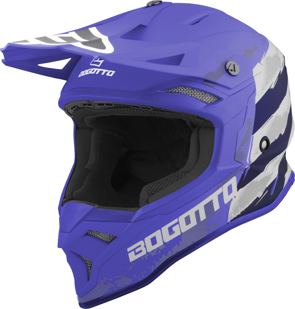 Bogotto V337 Wild-Ride cross helm blauw/zwart/wit L Figuur 1