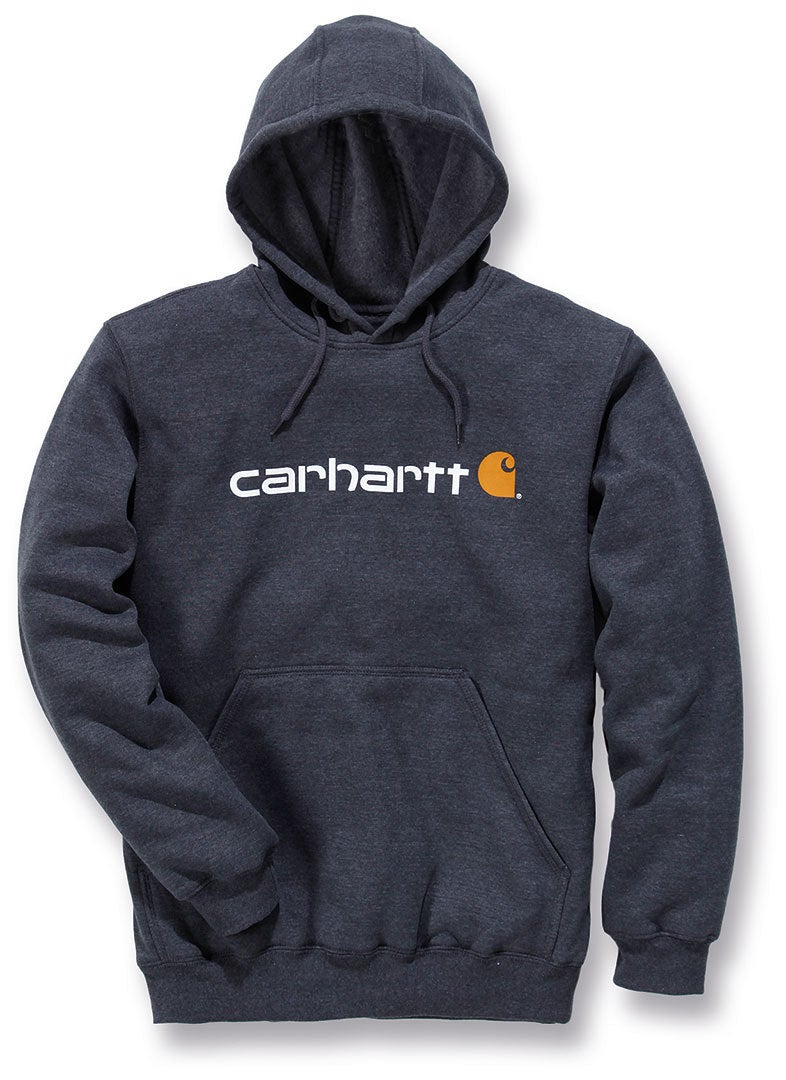 Carhartt Signature Logo Midweight Hettegenser mørkegrå L Figur 1
