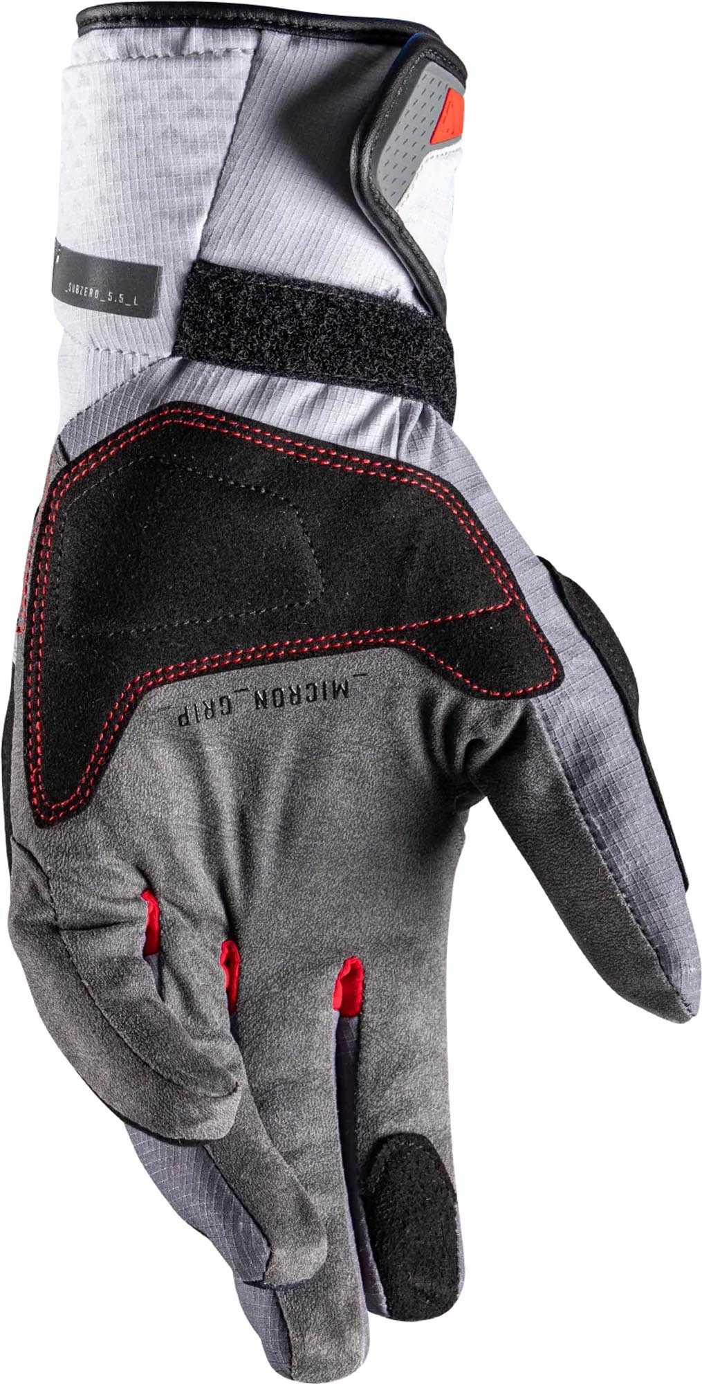 Leatt ADV SubZero 5.5 Motorhandschoenen lichtgrijs/rood M Figuur 3