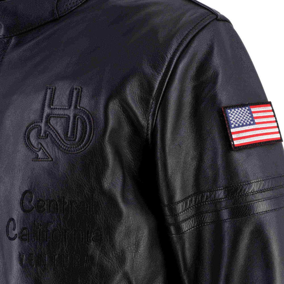 Helstons Nashville Motorrad Lederjacke schwarz 4XL Abbildung 3