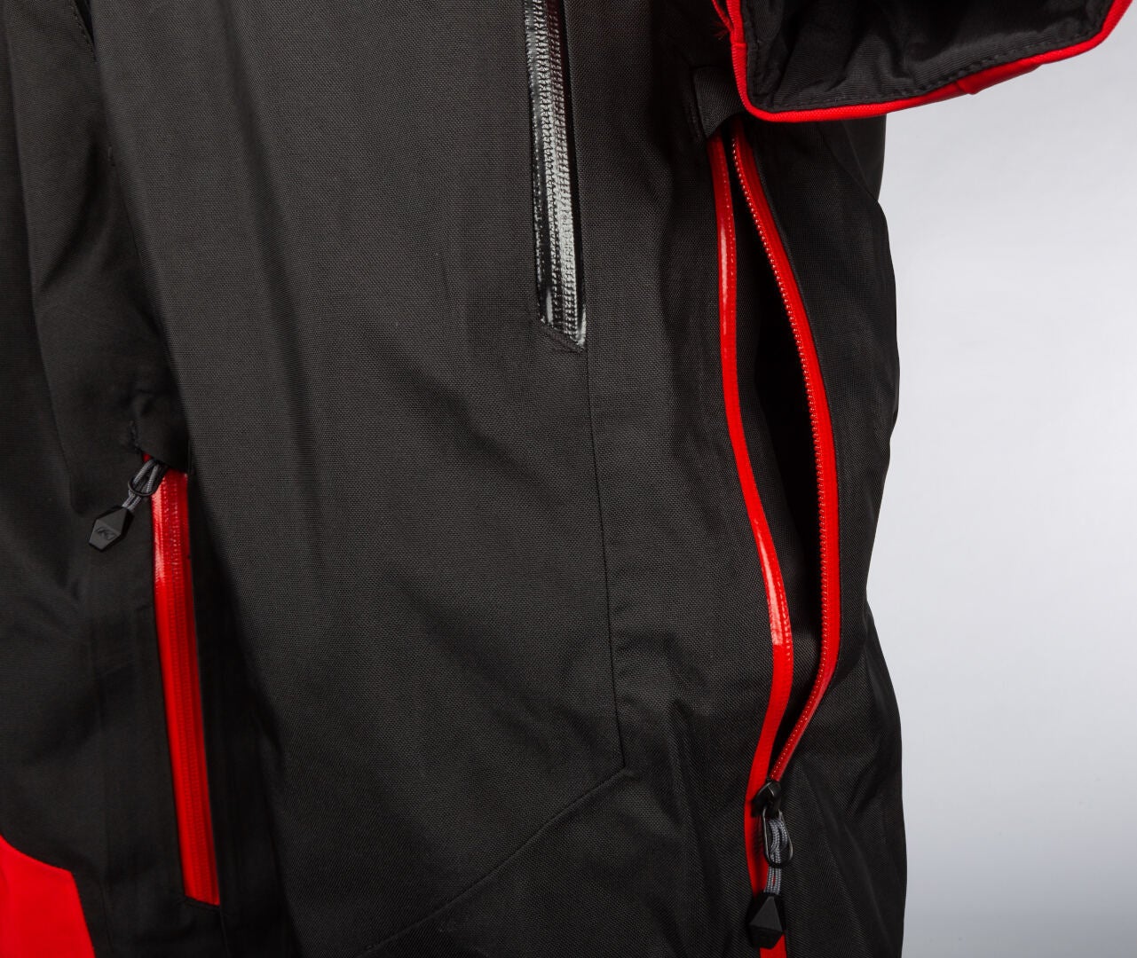 Klim Lochsa Uma peça Snowmobile Terno preto/vermelho L Figura 3