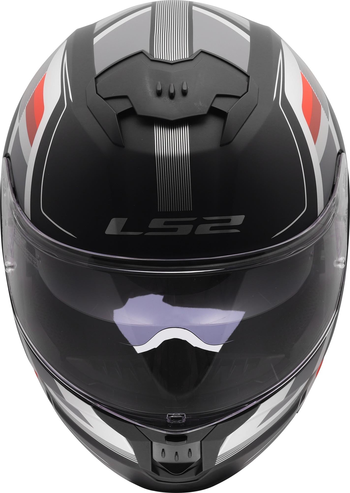 LS2 FF808 Stream II Vintage Matt Elmetto nero/grigio/rosso XL (61/62) Figura 4