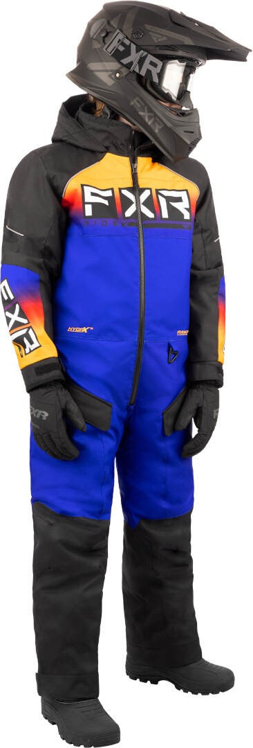 FXR Recruit Costumul de snowmobil Youth One Piece Albastru/Portocaliu 10 Figura 1