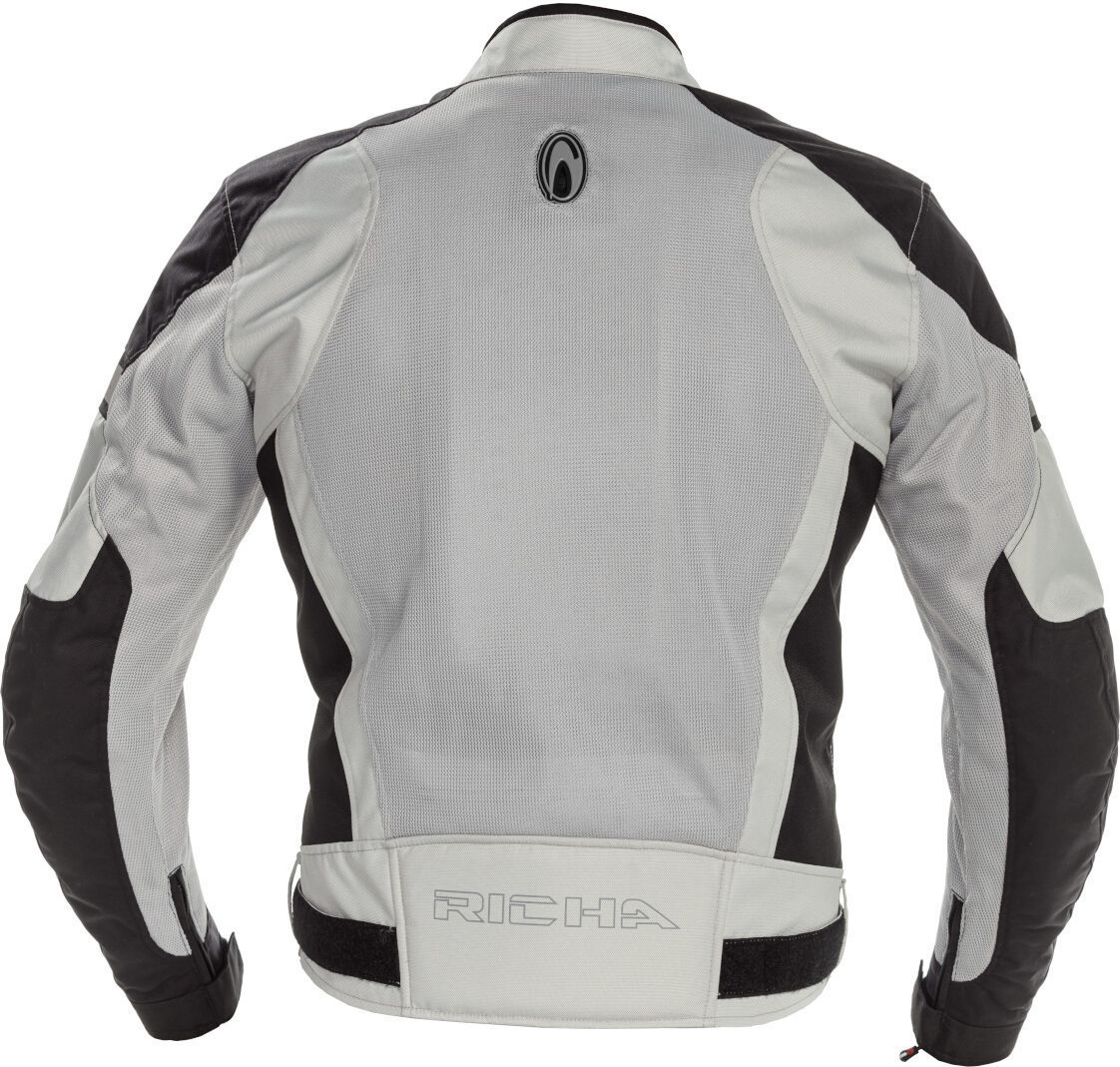 Richa Cool Summer Ladies Motorcycle Textile Jacket light grey/black Short L Figure 2