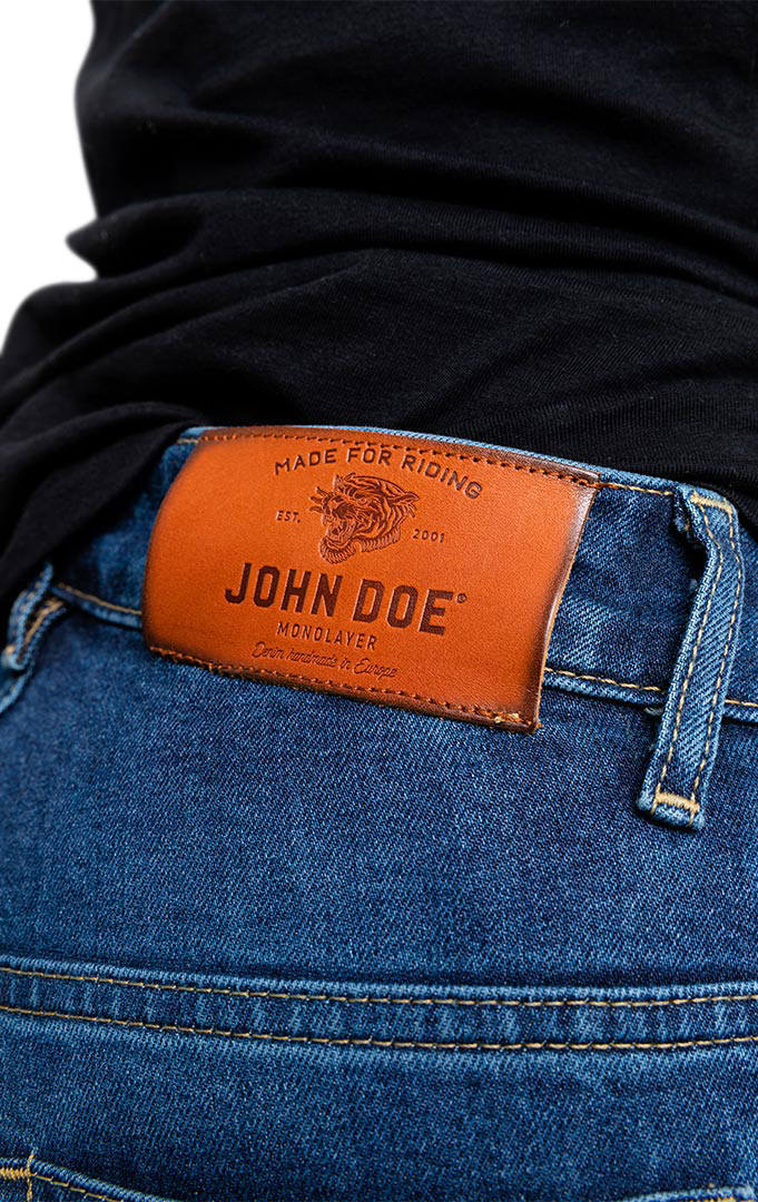 John Doe Luna High Mono Dames Motorcycle Jeans Blue Stone Wash 30 L30 Figuur 5