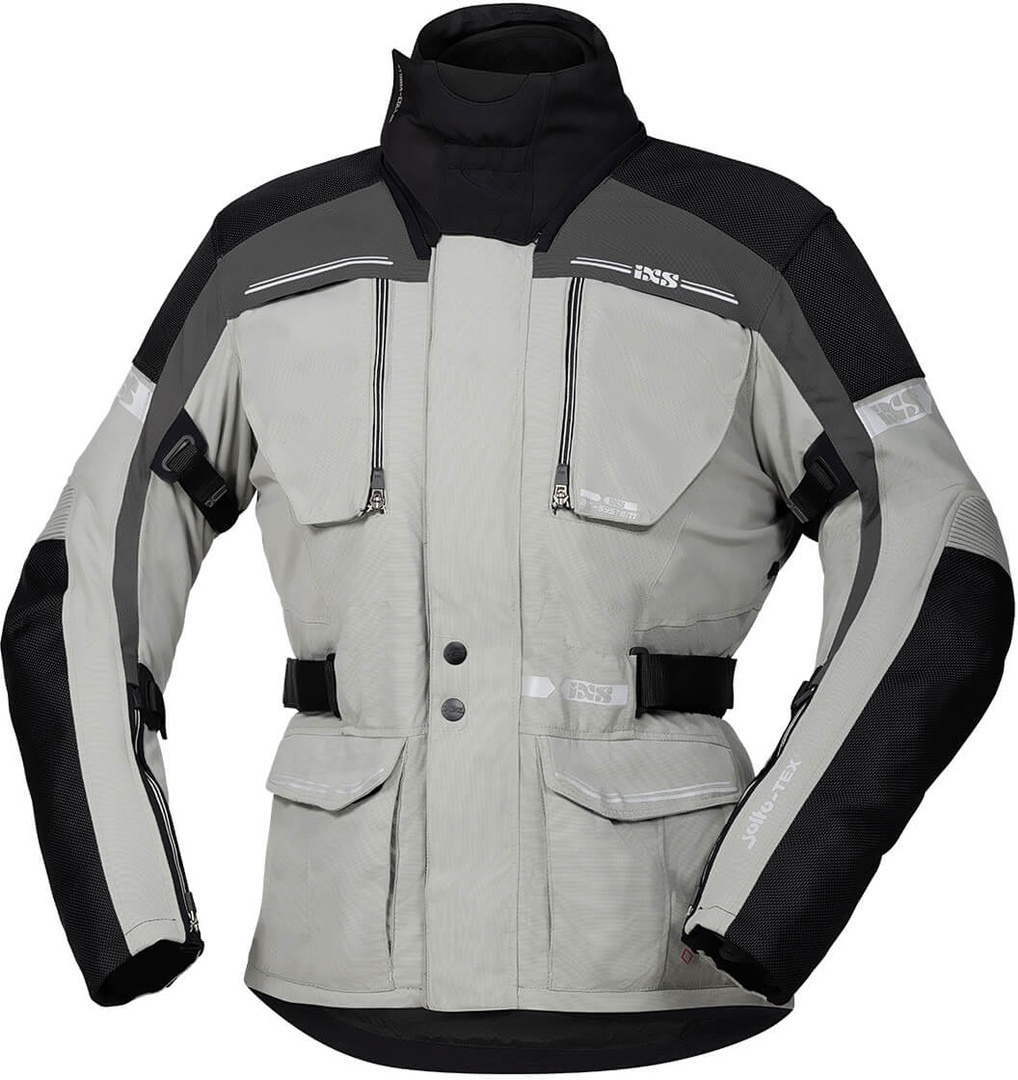IXS Tour Traveller-ST Motorrad Textiljacke dunkelgrau/hellgrau L Abbildung 1