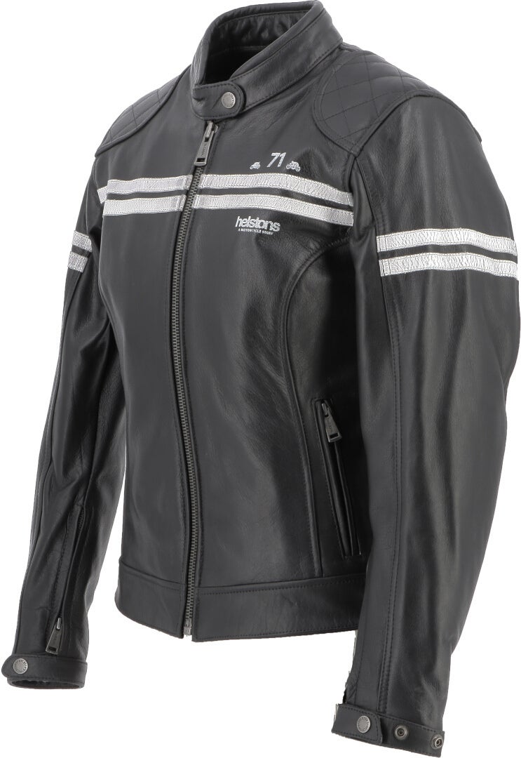 Helstons Chica Buffalo Damen Motorrad Lederjacke schwarz L Abbildung 4