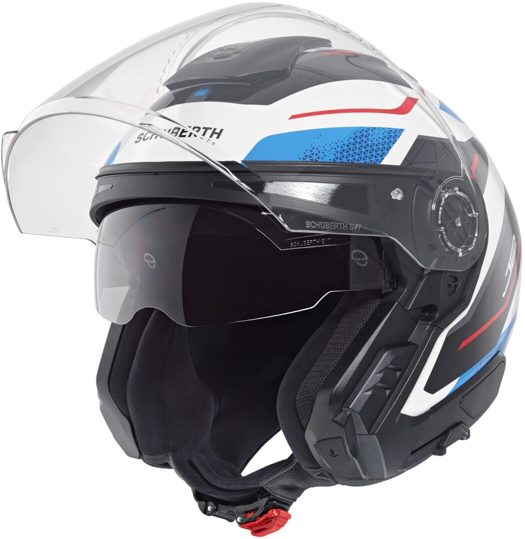 Schuberth J2 Sigma Jethelm wit/blauw/rood Verlies (59) Figuur 5