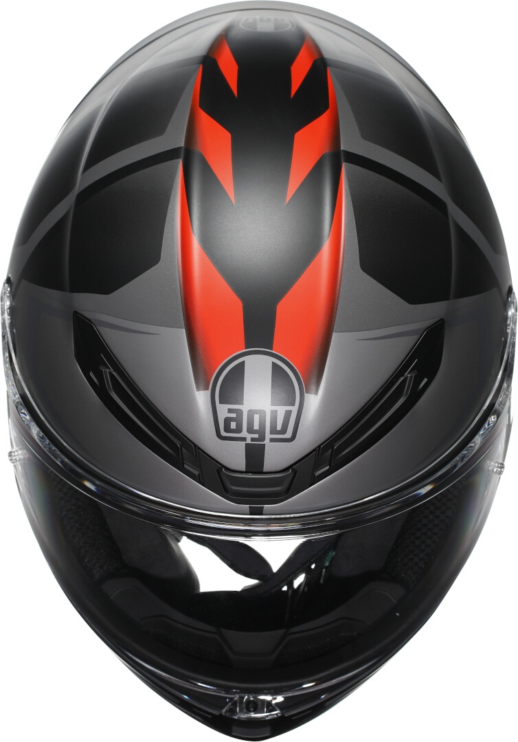 AGV K6 S Karve 2.0 Hjelm sort mat/grå/rød M (57/58) Figur 7