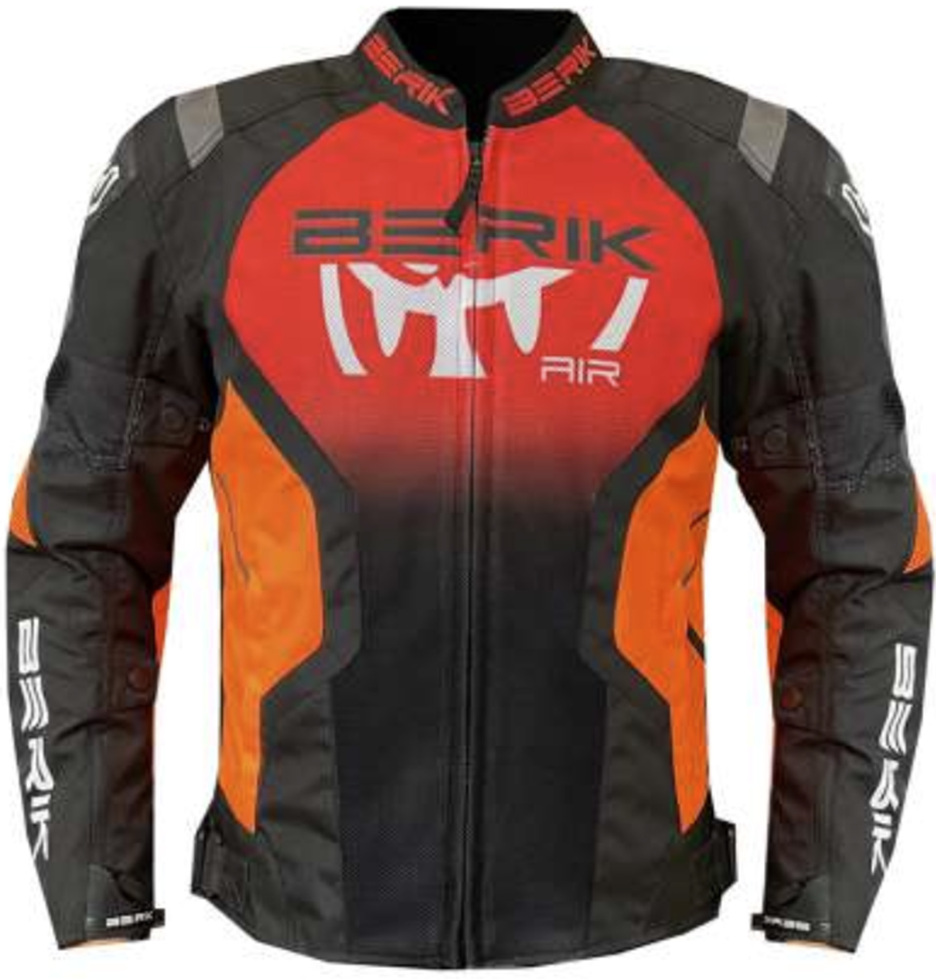 Berik Cascain Motorcycle Textil Jacket black/red/orange 58 Figure 1