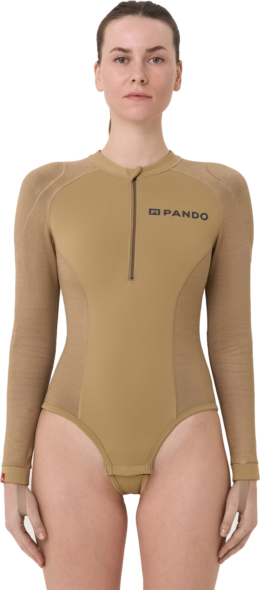 Pando Moto Shell WW AA Baselayer Damer langærmet beskyttelsesskjorte beige M Figur 1