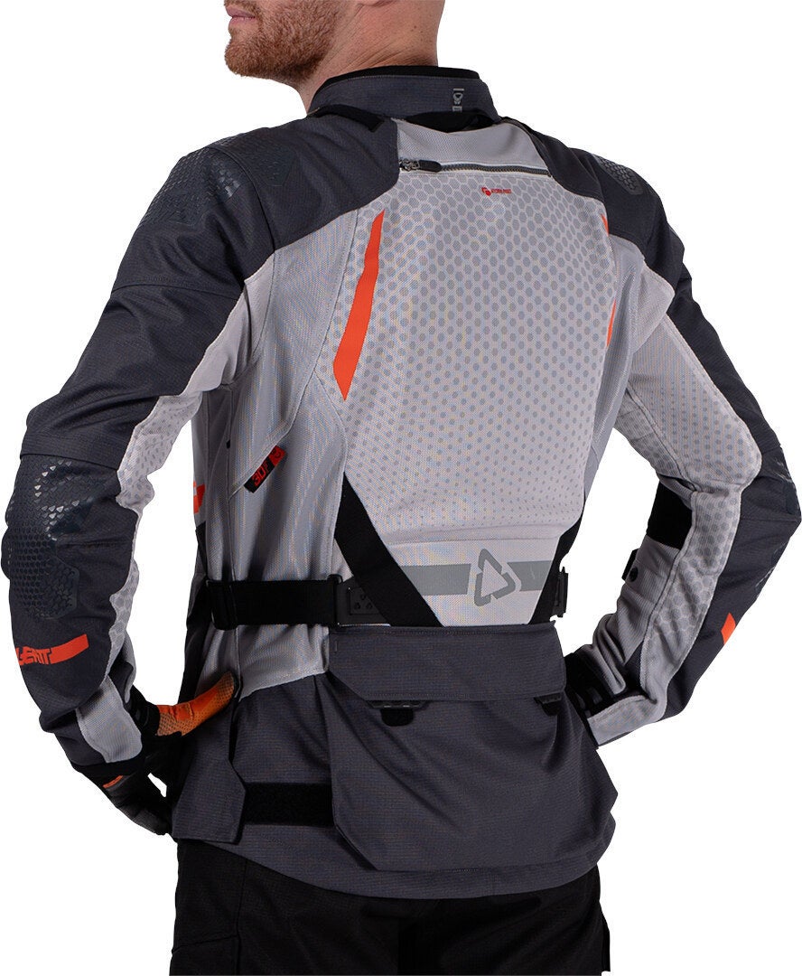 Side view of Leatt ADV Flowtour 5.5 waterproof Motorcycle Textile Jacket