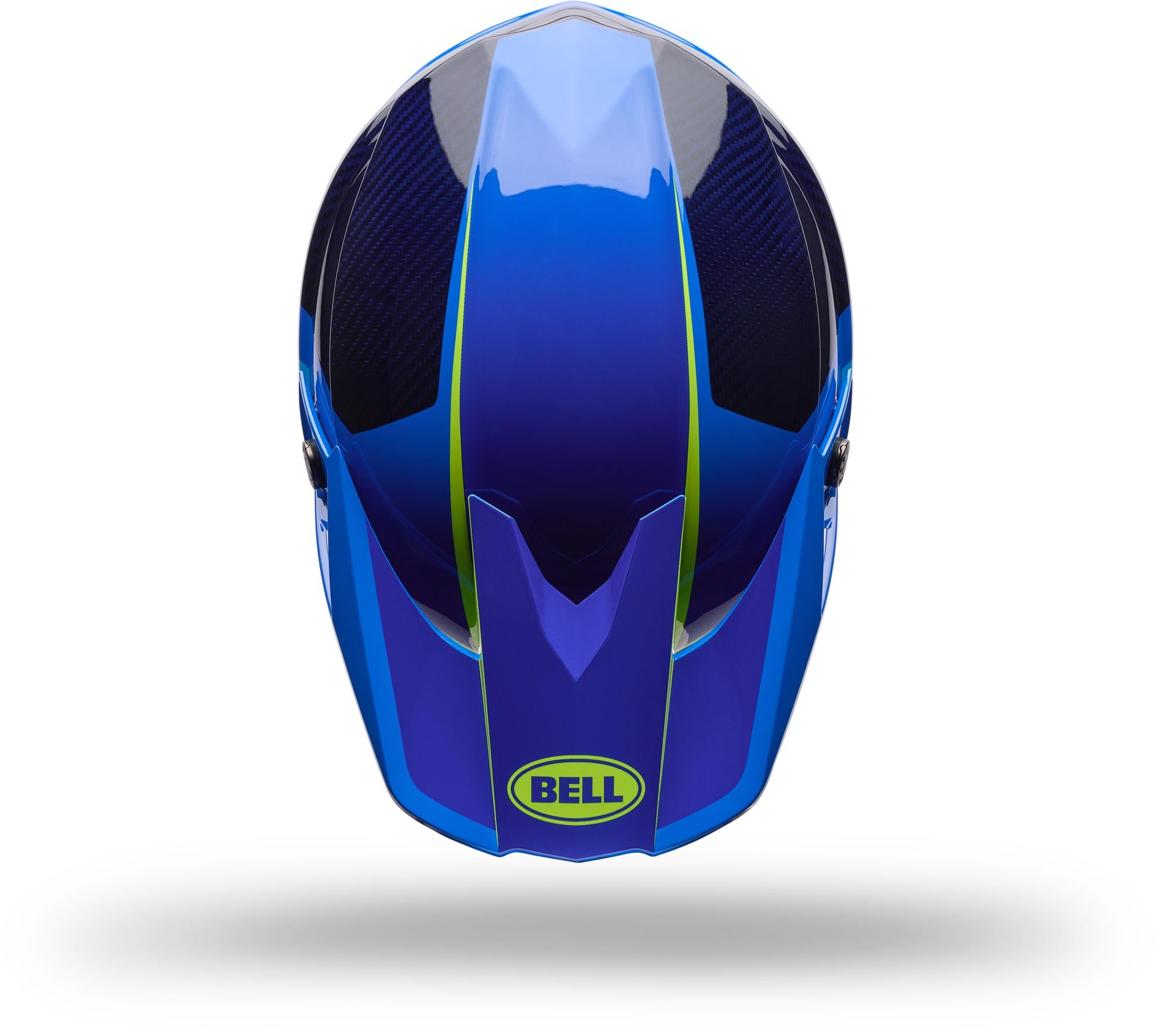 Bell Moto-10 GP Vector Motocross Helm blau S (55/56) Abbildung 5