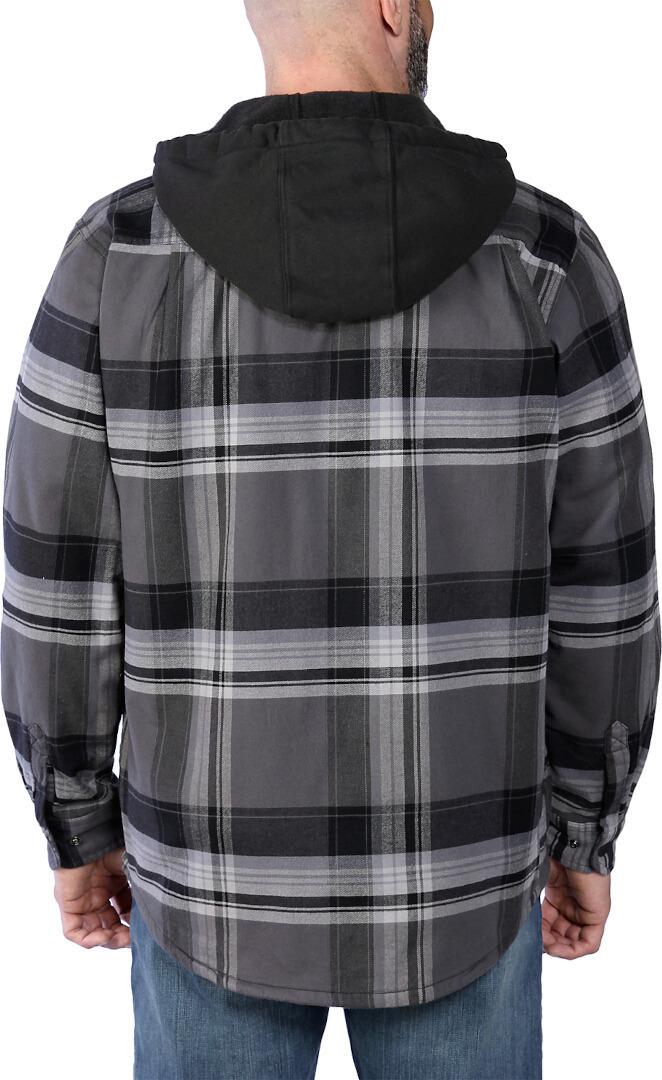 Carhartt Rugged Flex Flannel Hooded Skjorta svart M Figur 4