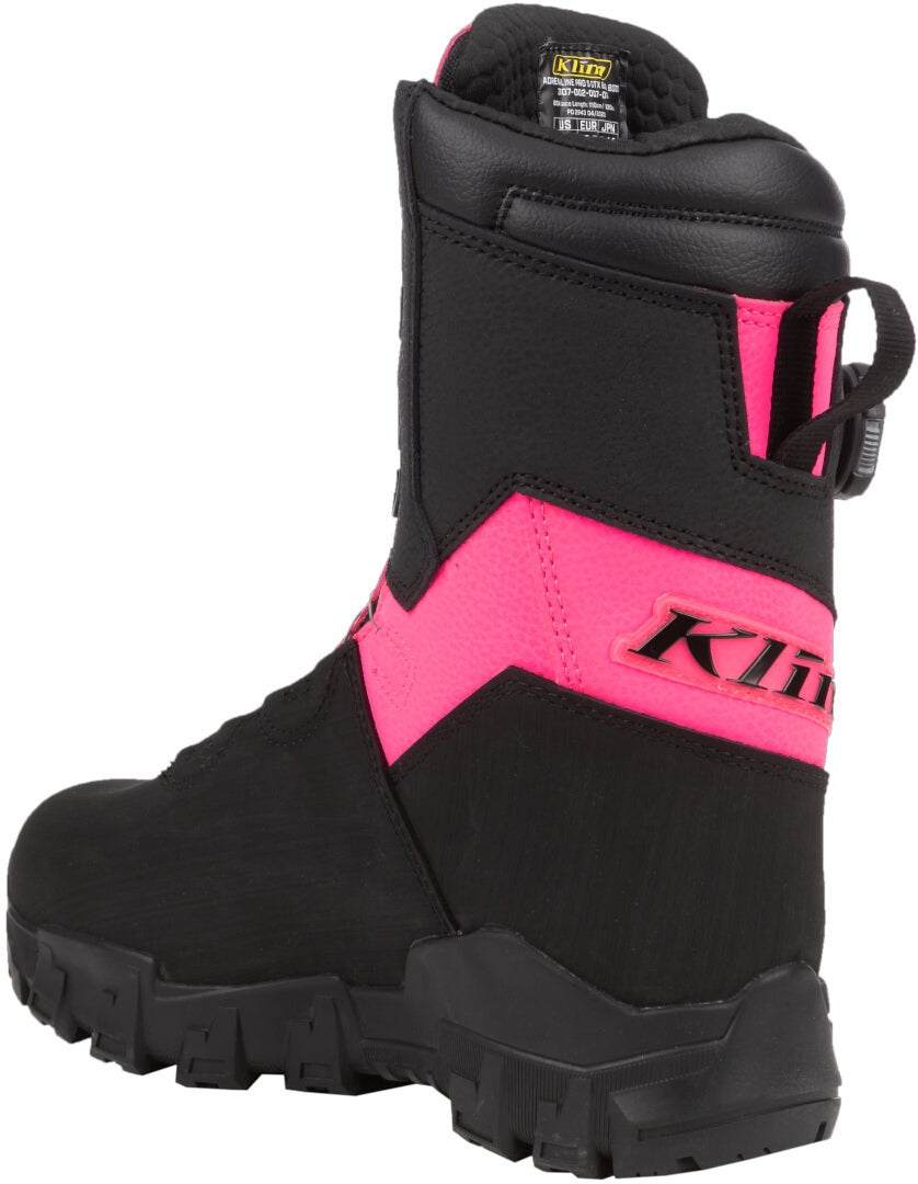 Klim Adrenaline Pro S GTX BOA Botas Snowmobile preto/rosa 9 Figura 6
