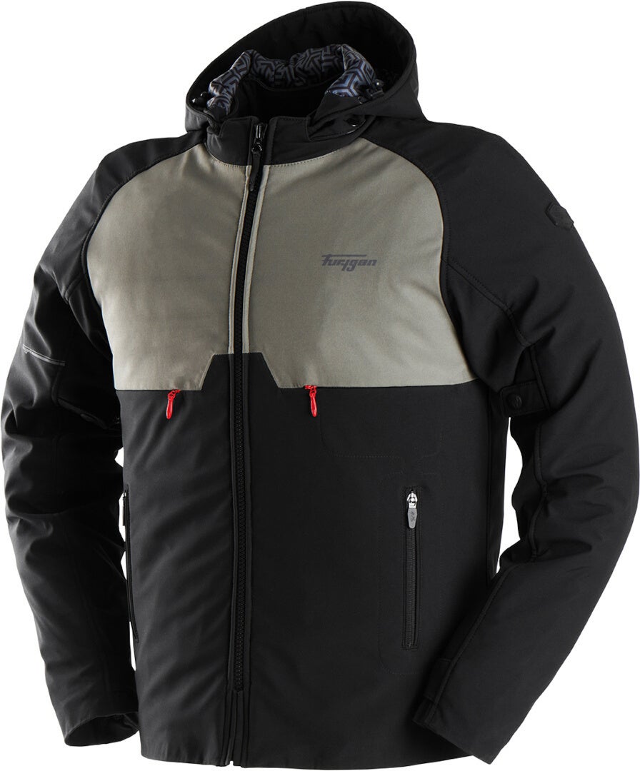 Furygan Addax Waterproof Motorcycle Textile Jacket Khaki/Black 4XL Figure 1