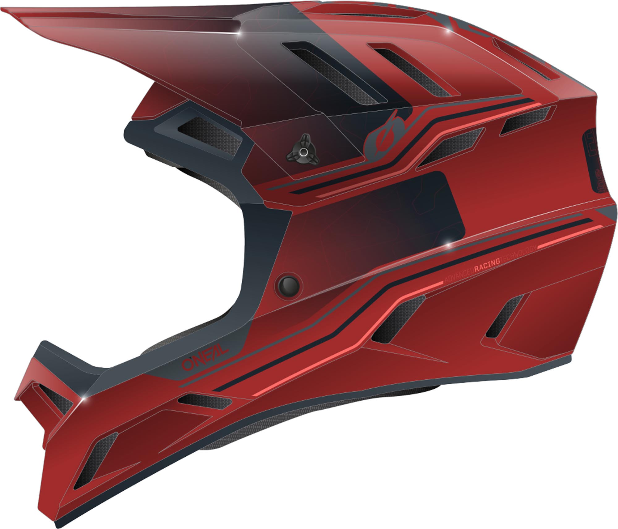 Oneal Backflip Patch Downhill Helm rot XS (53/54) Abbildung 1