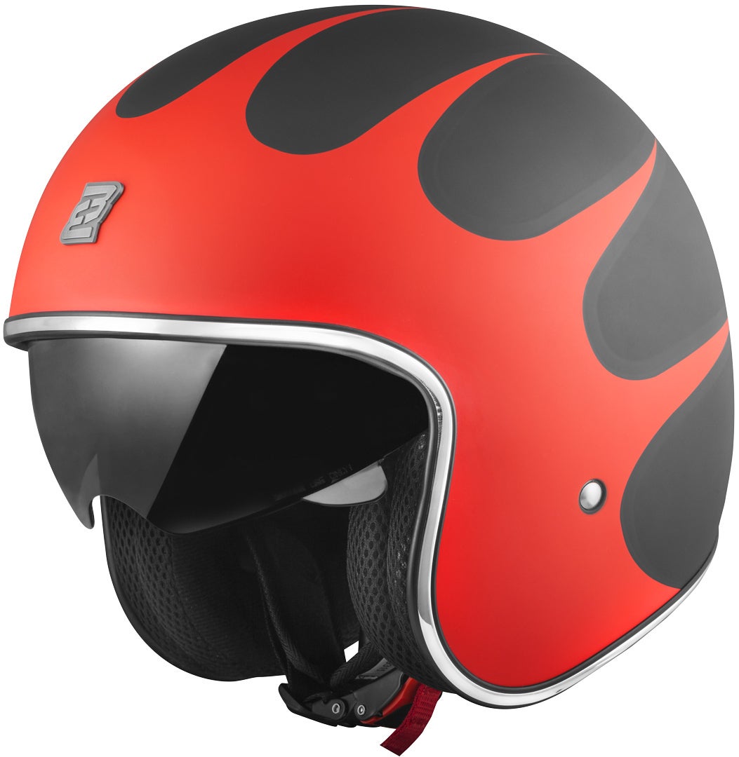 Bogotto V537 Wogi Jethelm schwarz matt/rot M Abbildung 1