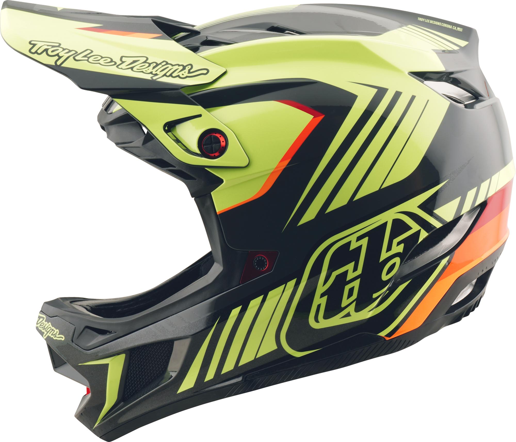 Troy Lee Designs D4 Qualifer Polyacrylite MIPS Casque de descente noir/jaune M (57/58) Figure 2