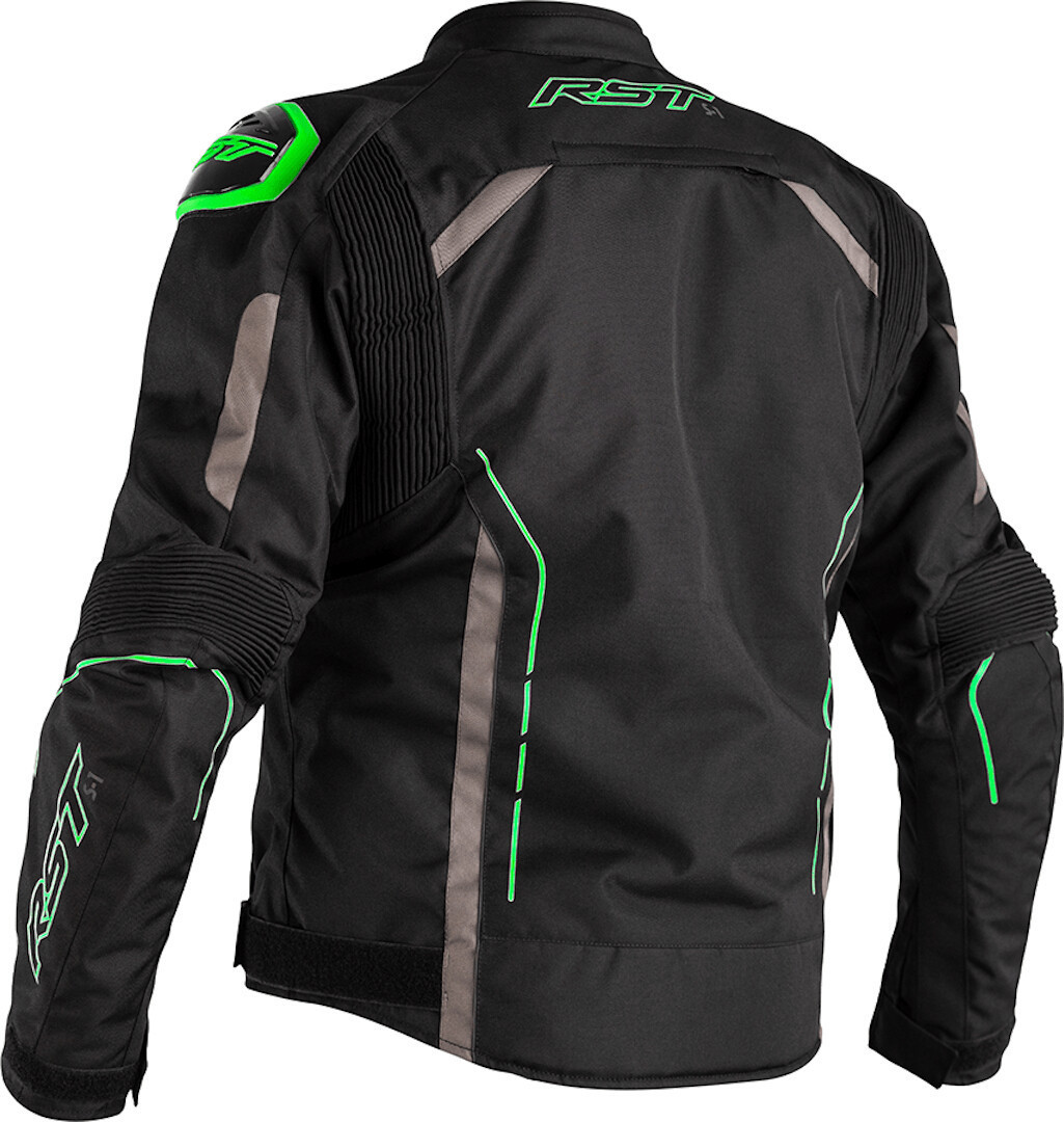 RST S-1 Veste textile moto Noir/Gris/Vert L Figure 8
