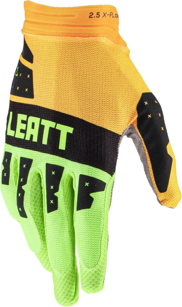 Leatt 2.5 X-Flow Contrast Motocross Handsker sort/grøn/gul M Figur 1
