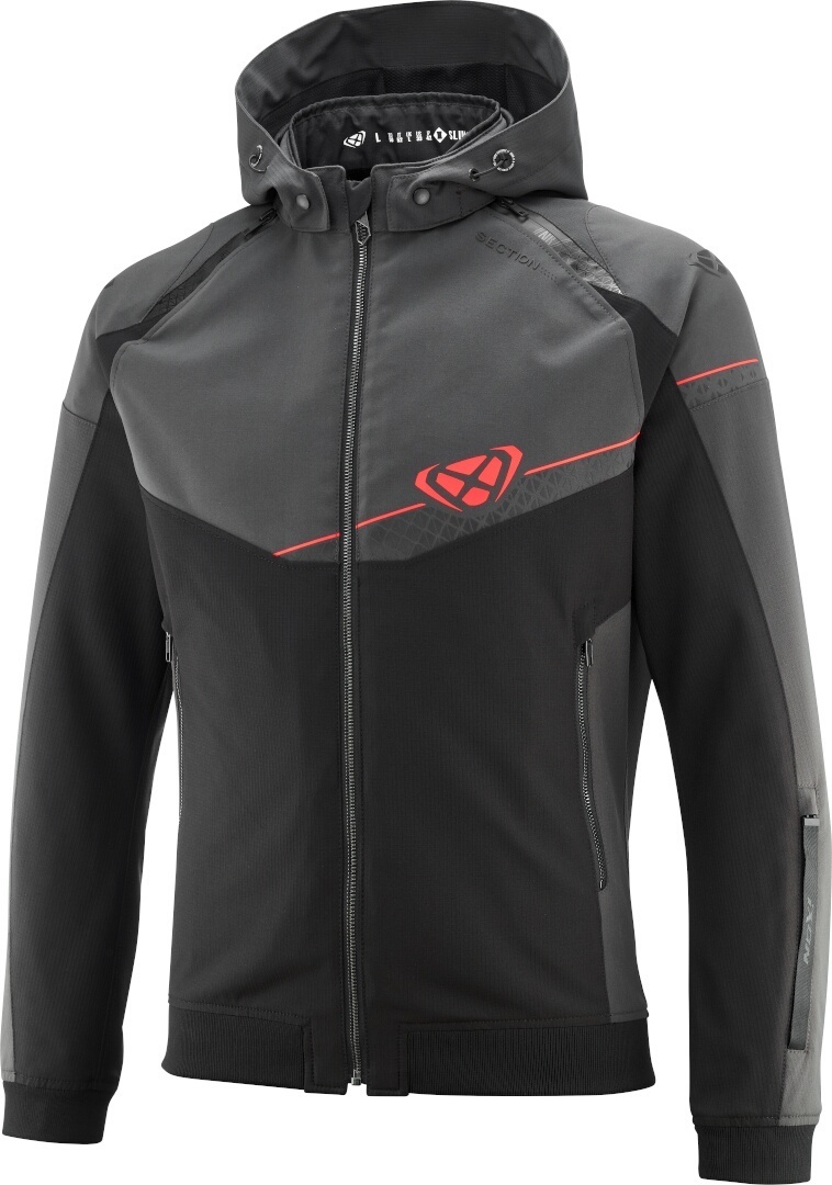 Ixon Section Motorcycle Textile Jacket black/anthracite/red M Figure 1