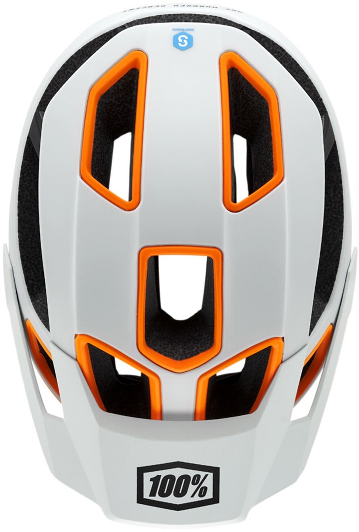 100% Altec Bicycle Helmet grey/orange S/M (55-59) Figure 2