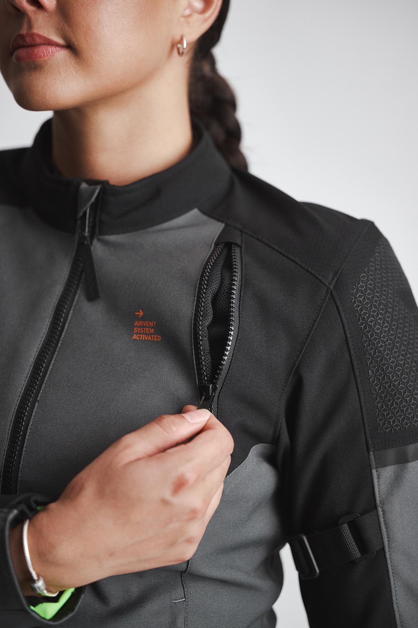 Modeka Muva Damen Motorrad Textiljacke schwarz 38 Abbildung 4
